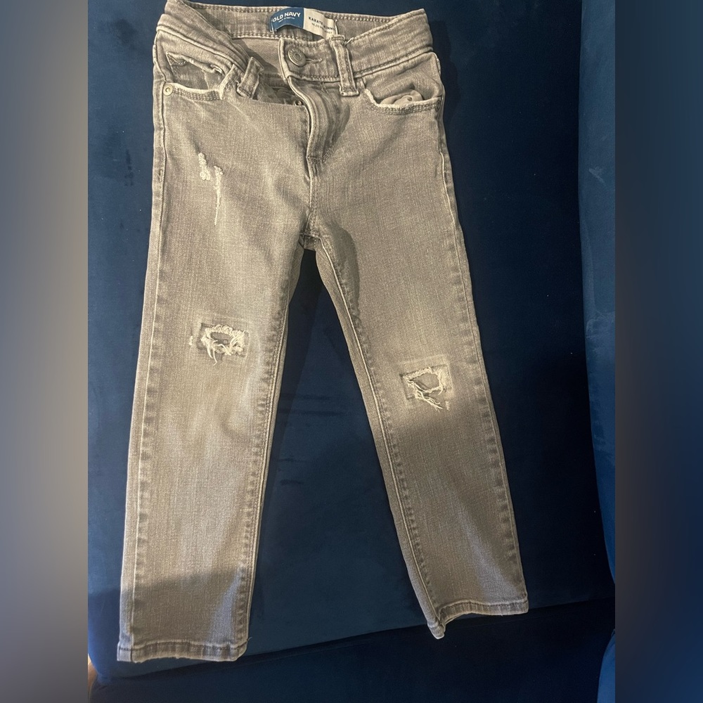Gray slim fit jeans for toddler 4T